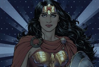 Female superhero Wonder Woman, named by the UN as Honorary Ambassador for the Empowerment of Women and Girls.