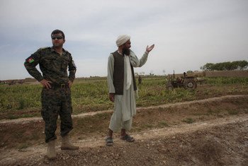 La police afghane chargée de la lutte contre la drogue dans la province d'Helmand, en Afghanistan, en avril 2015 (archives).