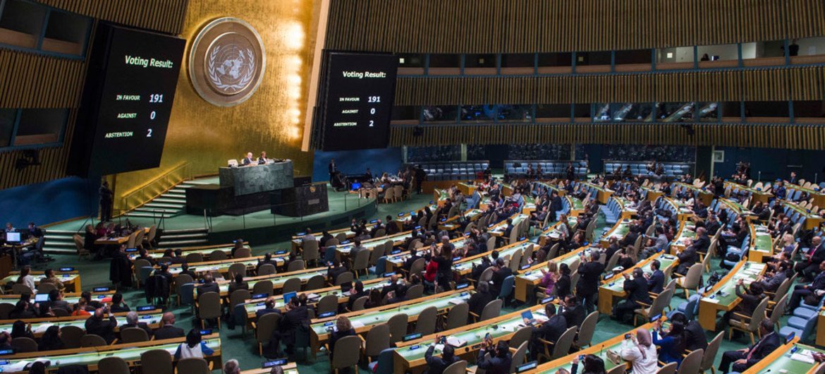 Asamblea General de la ONU. Foto: ONU/Amanda Voisard