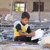 Школа в западной части Алеппо, превращенная в укрытие Фото ЮНИСЕФХудер аль-Асса