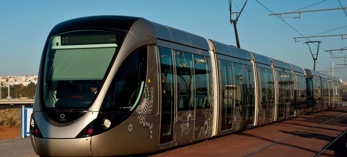 The tramway service between Rabat and Salé in Morocco.