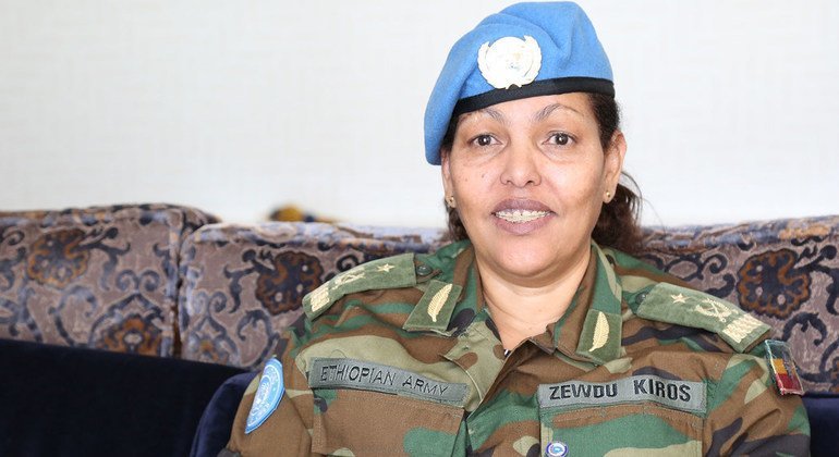 General Zewdu Kiros Gebrekidan, etíope de nacimiento, fue recientemente nombrada como comandante de la  (UNISFA). 