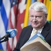 Under-Secretary-General for UN Peacekeeping Operations, Hervé Ladsous, briefs reporters after closed-door consultations with the Security Council.