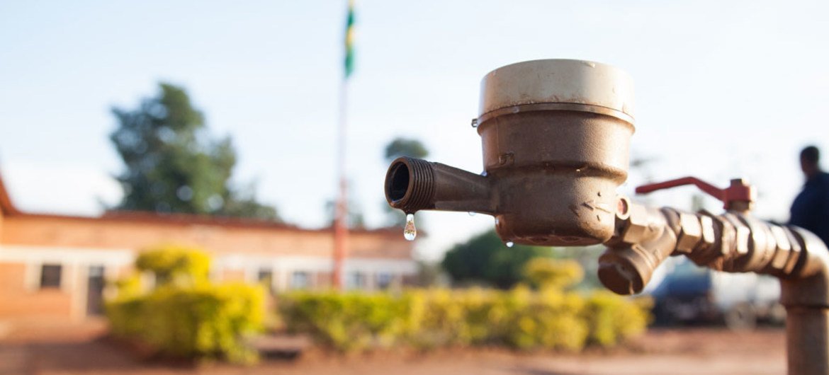 A water tap in Rwanda.