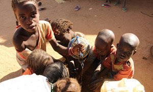 Refugee children living in Chad.