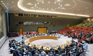 General view of the Security Council meeting on the situation in Liberia.