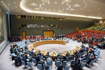 General view of the Security Council meeting on the situation in Liberia.