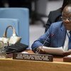 Le Représentant spécial du Secrétaire général pour l'Afrique centrale, François Louncény Fall, devant le Conseil de sécurité, en décembre 2016. Photo ONU
