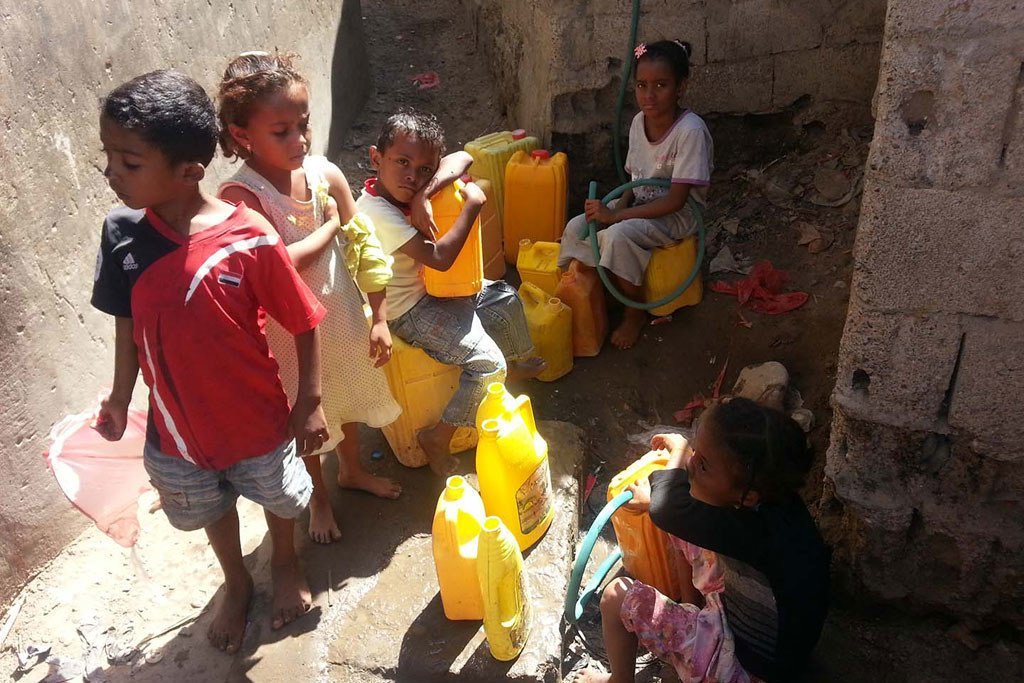 在也门冲突中，数以百万计人口处于饥饿的边缘。