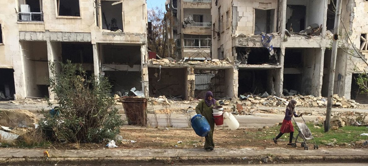 The UN refugee agency (UNHCR), alongside other humanitarian agencies in Aleppo, is delivering a comprehensive response to meet the needs of the newly displaced from the Eastern part of Aleppo.