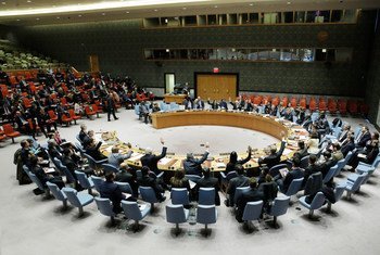 The Security Council unanimously adopts resolution on threats to international peace and security caused by terrorist acts.