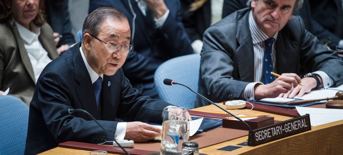 أرشيف: الأمين العام في مجلس الأمن الدولي. من صور الأمم المتحدة أماندا فويسارد.