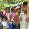 Les résidents du camp de Thet Kae Pyin pour les personnes déplacées à Sittwe, dans l'Etat de Rakhine, Myanmar. (archives)