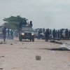 Des forces de sécurité à Kinshasa pendant des manifestations en République démocratique du Congo (RDC) en décembre 2016 (archives).