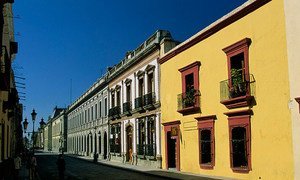 Street scene in Mexico.
