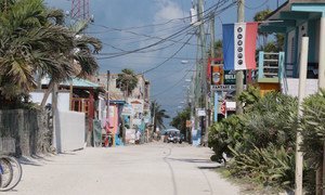 Street scene in Belize.