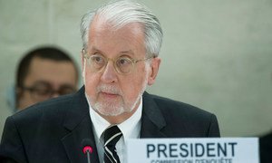 Le Président de la Commission d’enquête internationale indépendante sur la Syrie, Paulo Sergio Pinheiro. Photo ONU/Jean-Marc Ferré