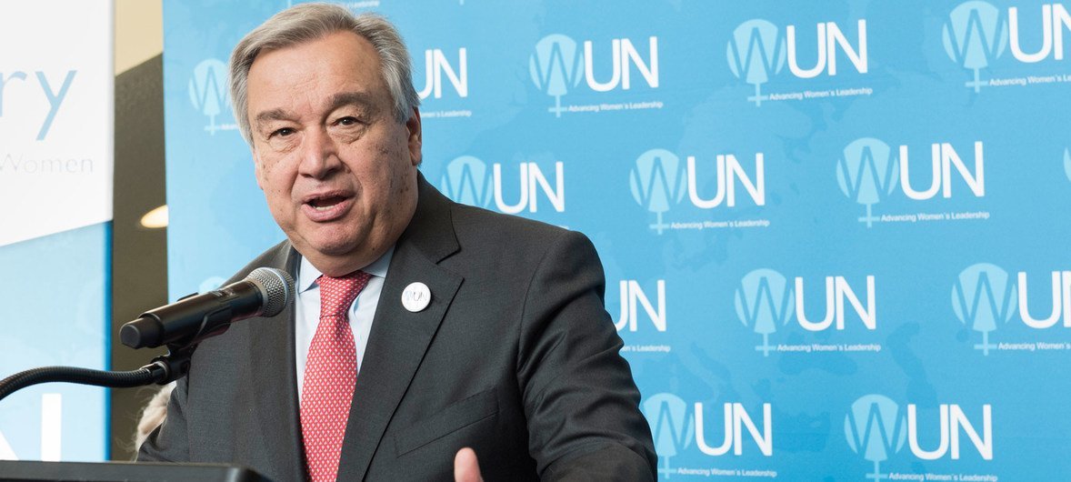 António Guterres, Secretario General de las Naciones Unidas. 