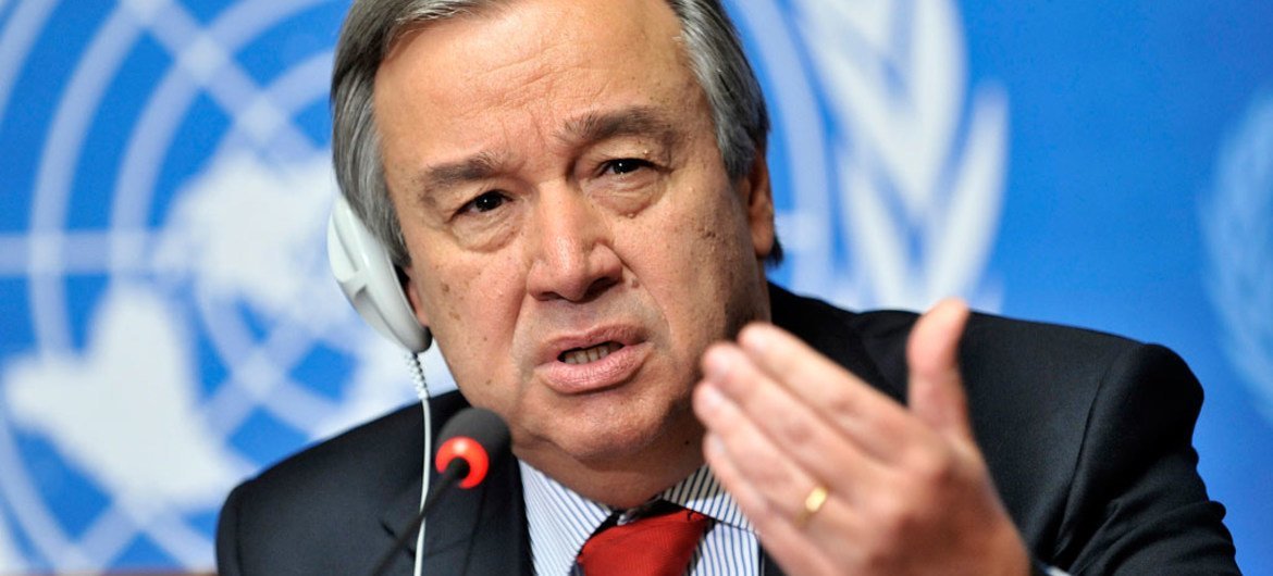 联合国秘书长古特雷斯。联合国图片/Jean-Marc Ferré