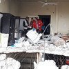 Destroyed health centre in Sakhour, east Aleppo, Syria, which, four years ago, provided 20,000 Iraqi refugees with health care. Today, the UN is looking into its rehabilitation.