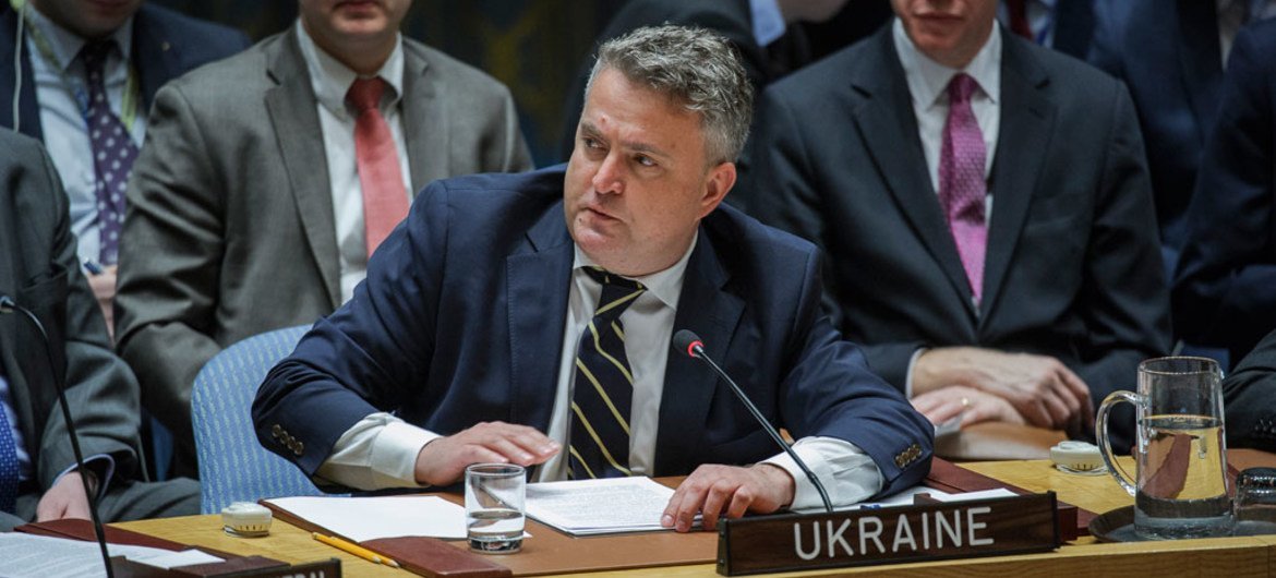 Заместитель министра иностранных дел Украины Сергей Кислица. Фото ООН