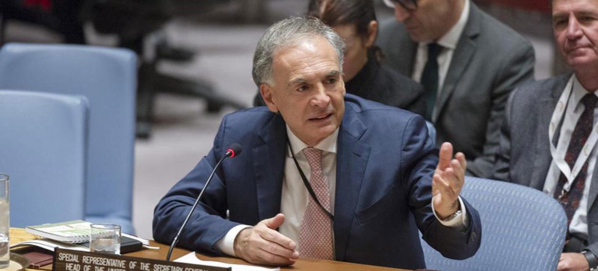 Special Representative for Colombia Jean Arnault briefs the Security Council.