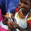 尼日利亚博尔诺州正在开展儿童疫苗接种。儿基会图片