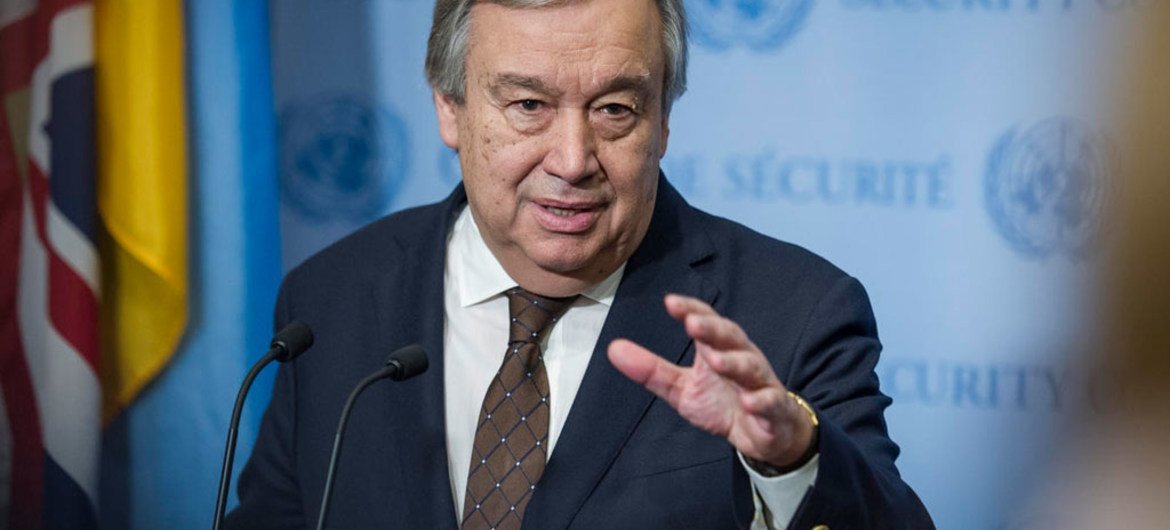 António Guterres, Secretario General de Naciones Unidas