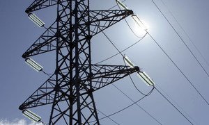 High voltage transmission lines, like these in Lesotho, are a key component in national electrical grids. They also play an important role in energy security by reducing electrical loss in the form of heat.