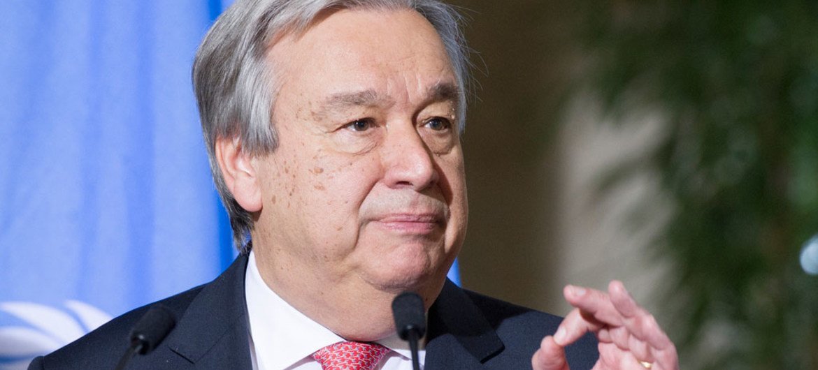 Secretário-geral António Guterres.