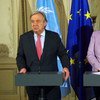 Глава ООН Антониу Гутерриш и канцлер Германии Ангела Меркель