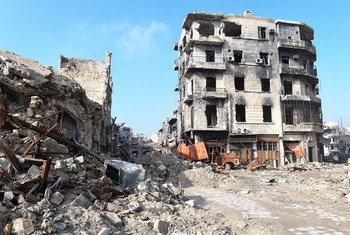 The scale of destruction in Aleppo is massive and heavy equipment is urgently needed to remove debris.