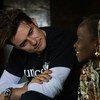 Ator britânico e embaixador da Boa Vontade do Fundo das Nações Unidas para a Infância, Unicef, Orlando Bloom, em visita ao Níger, em 2017.  