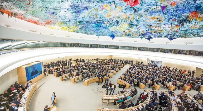 The Human Rights Council chamber in Geneva. UN Photo/Elma Okic