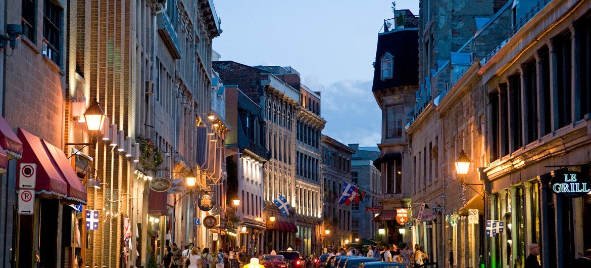 La rue Saint-Paul, à Montréal, au Canada. Photo UNISDR