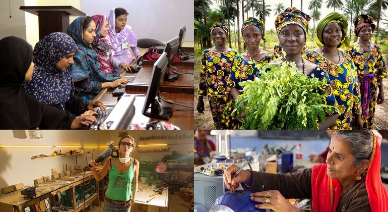 Instituto de Tecnología de Pakistán. Cooperativa rural de mujeres en Guinea. Mujeres empresarias y trabajadoras en Líbano. 