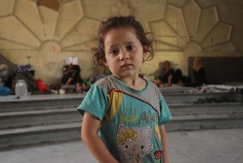 阿勒颇的一名儿童。儿基会/Khuder Al-Issa