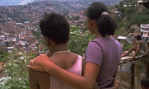 Young women in Colombia forced into sexual exploitation.