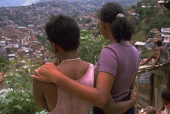 Young women in Colombia forced into sexual exploitation.