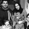 Une famille réinstallée depuis la Grèce vers le Portugal en février 2017.