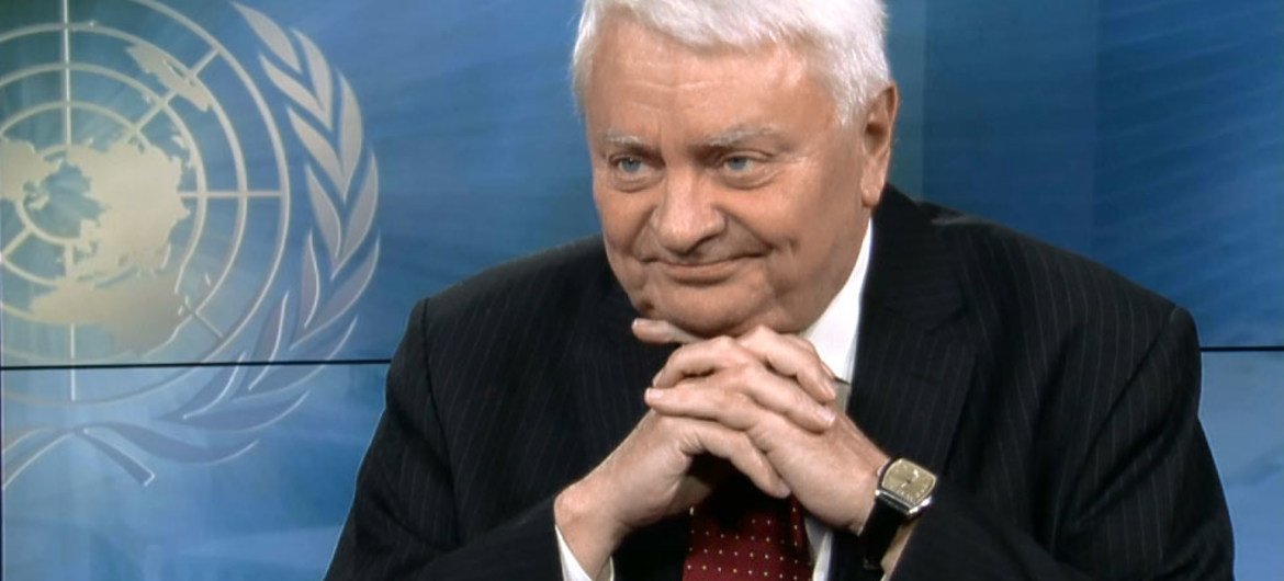Le chef des opérations de maintien de la paix, Hervé Ladsous, lors d'un entretien avec ONU Info. Capture d'écran