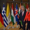 Антониу  Гутерриш  и  Верховный представитель ЕС по вопросам внешней политики и безопасности Федерика Могерини в Брюсселе на  конференции по  Сирии. Фото Кристоф Ворхоллен