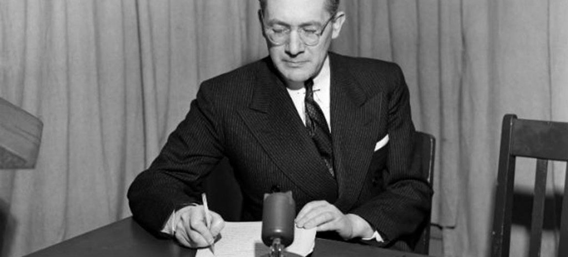Dr. Raphael Lemkin, who coined the word ‘Genocide.’ The Convention on Genocide was drafted by the United Nations to prevent and punish the crime of genocide – the mass destruction of national, ethnical, racial or religious groups as such. UN File Photo