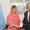 Malala Yousafzai y el Secretario General de la ONU, António Guterres. Foto: ONU/Eskinder Debebe