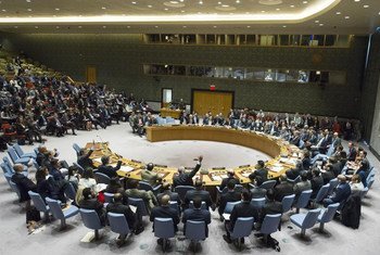 The Security Council votes on a draft resolution related to the suspected chemical attack on 4 April in the Syrian province of Idlib. The draft resolution was not adopted due to the vote against by the Russian Federation, a permanent member of the Council