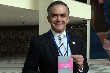 Miguel Ángel Mancera Espinosa, jefe de gobierno de la Ciudad de México. Foto: Noticias ONU/Carla García