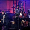 Los jazzistas Wayne Shorter, Dhafer Youssef y Ben Williams actuán durante el Día Internacional del Jazz en 2015 celebrado en París, Francia. Foto Archivo:Kristy Sparow/Getty Images para el Thelonious Monk Institute of Jazz