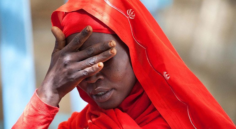امرأة نازحة في مخيم كاساب للنازحين داخليا في شمال دارفور