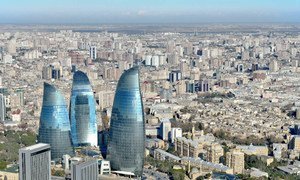 View of Baku, Azerbaijan.