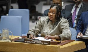 International Criminal Court (ICC) Prosecutor Fatou Bensouda briefs the Security Council on the situation in Libya.